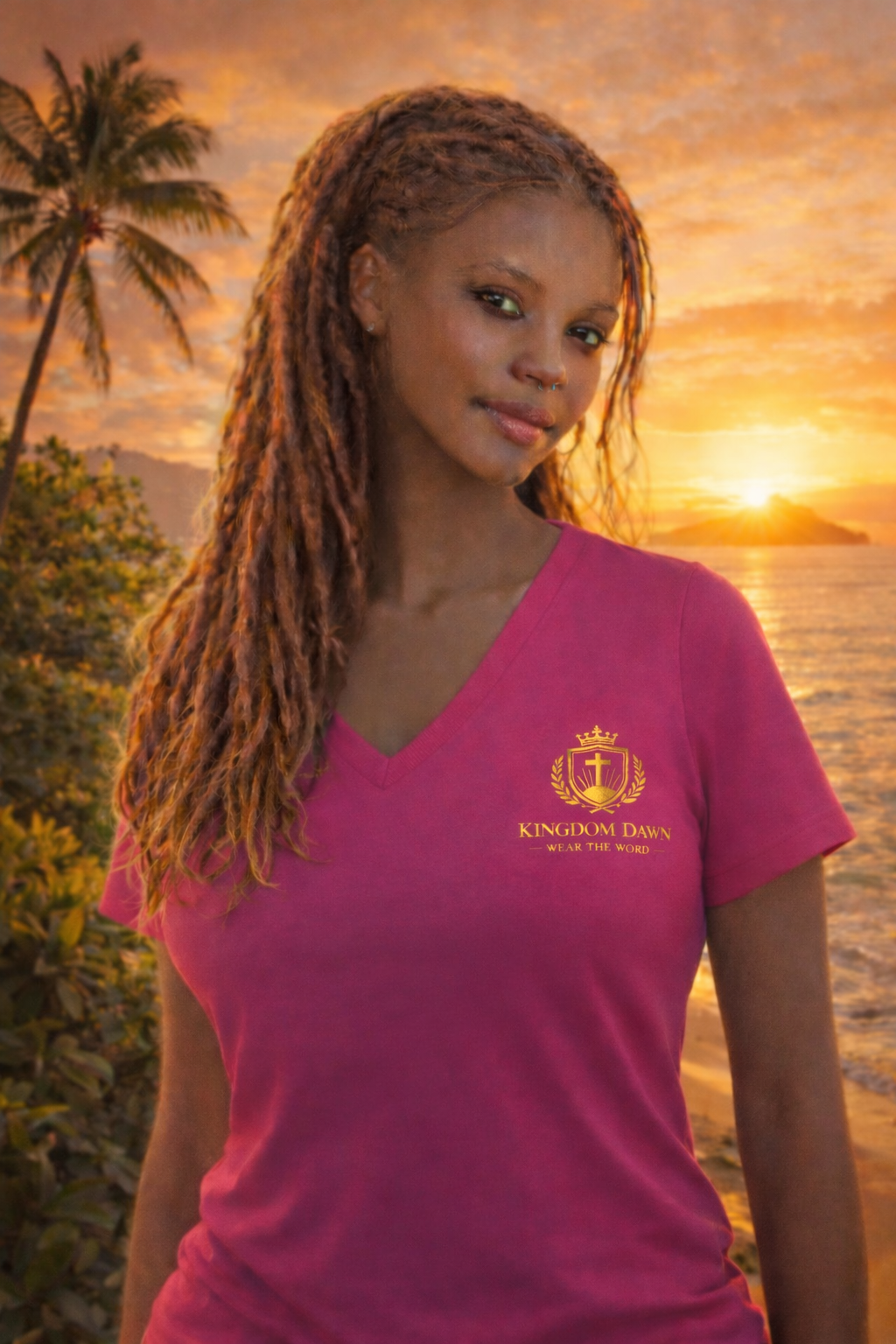 Women’s relaxed  V-neck t-shirt