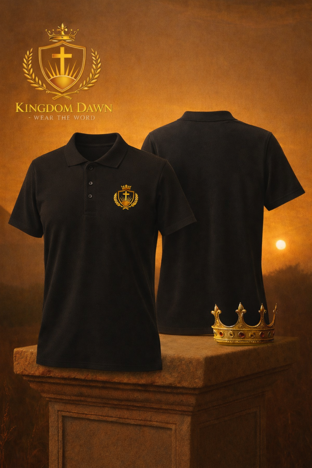 Kingdom Dawn  Premium pique polo shirt